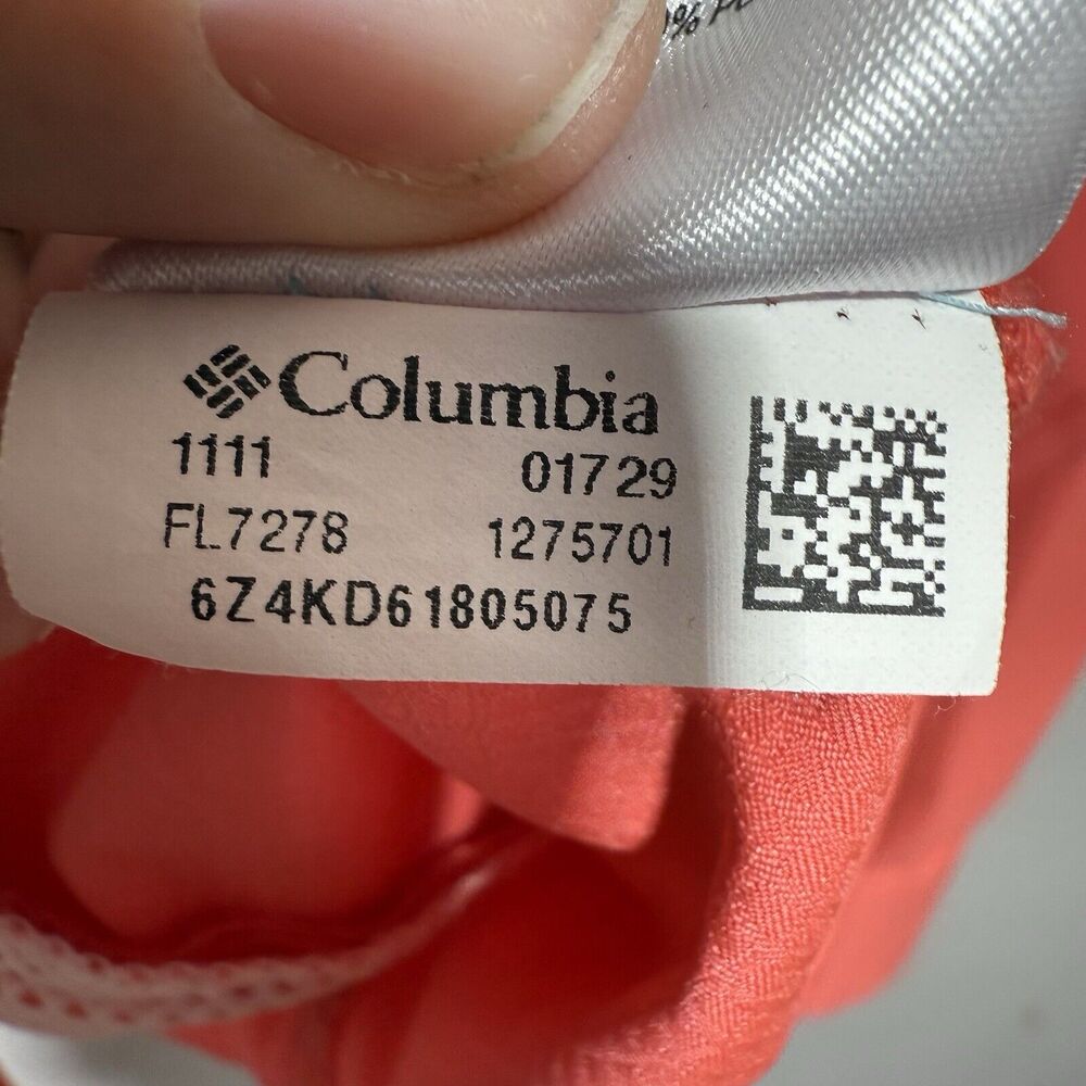 Columbia PFG Button-Up Shirt Women’s Size XL Omni-Shade Long Sleeve Melon Color - Picture 8 of 9